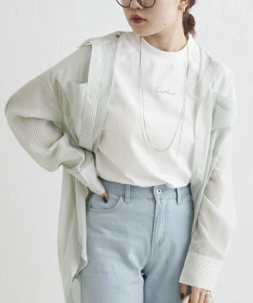 NICE CLAUP / OLIVE des OLIVE OUTLET(ナイスクラップ  / オリーブ デ オリーブ アウトレット) 【累計1万枚販売】【華奢見え】フレンチスリーブカットソー